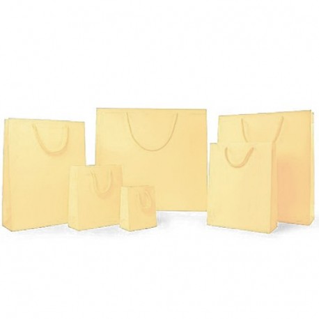 SHOPPER T/U 22X29+10CM CREMA M/CORDA
