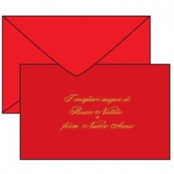 BIGLIETTO NATALE  9X14 ROSSO - 04101001