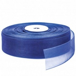 NASTRO ORGANZA BLU 40MM 50MT - N4540