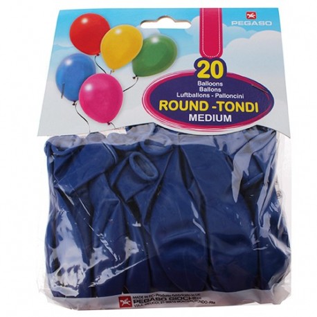 PALLONCINI MEDIUM BLU 20PZ. - PB030/90H