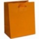 SHOPPER T/U 16X19+8CM ARANCIO MANICO