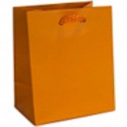 SHOPPER T/U 16X19+8CM ARANCIO MANICO