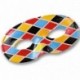MASCHERA DOMINO ARLECCHINO IN PLASTICA