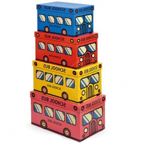 SET "SCHOOL BUS" 4 SCATOLE - 61327