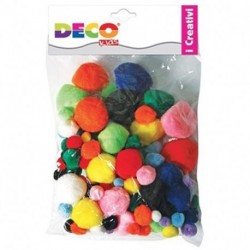 POMPONS COLORI ASS.I 100PZ - 6240