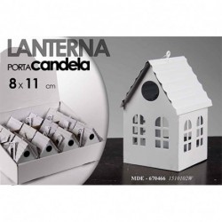 LANTERNA CASETTA BIANCA 11CM - 670466