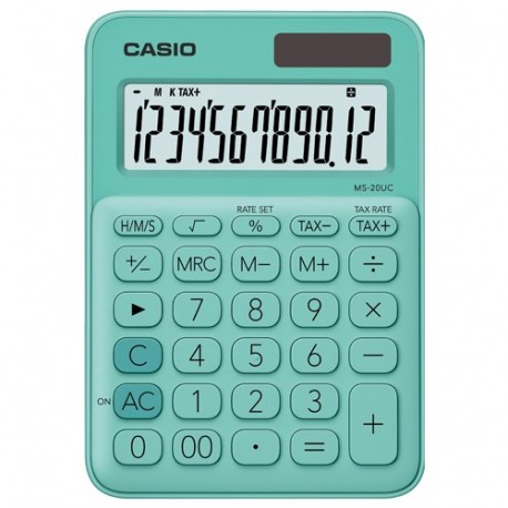 CALCOLATRICE CASIO 12 CIFRE CELESTE