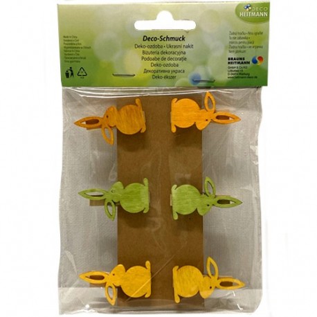 CLIP C/CONIGLIO PASQUALI 6PZ - BH62890