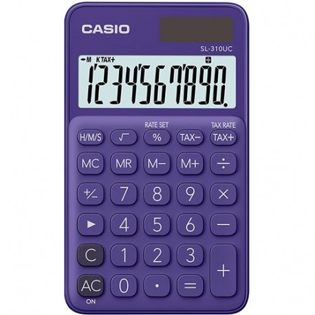 CALCOLATRICE CASIO 10 CIFRE VIOLA