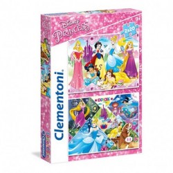 CLEM PUZZLE 2X20 PRINCESS - 24751