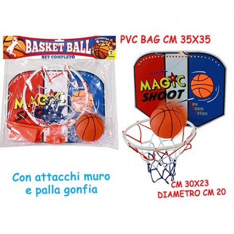 BASKET C/PALLA GONFIA DIAM CM 20  -