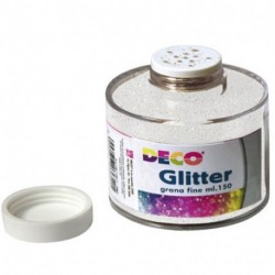 GLITTER BARATTOLO ML150 BIANCO CWR