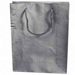 SHOPPER IN CARTA 18X14X7CM SILVER