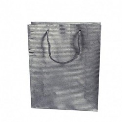 BORSA IN CARTA 42X33X10CM SILVER
