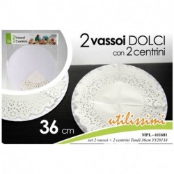 2 VASSOI + 2 CENTRINI 36CM - 611681