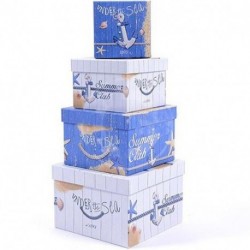 SET 4 SCATOLE QUADRATE "UNDER THE SEA"