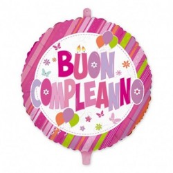 PALLONCINI 18" (CM.45) BUON COMPL. ROSA