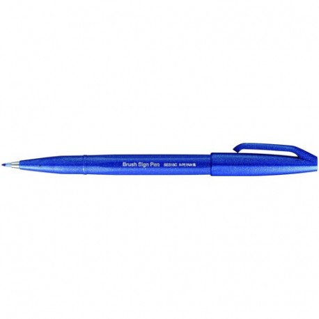 PENNARELLO BRUSH SING PEN PENTEL AZZURRO