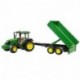 BRUDER JOHN DEERE 5115M C/RIMORCHIO -