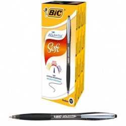 PENNA BIC ATLANTIS SOFT NERO PUNTA MEDIA