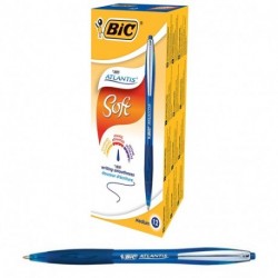 PENNA BIC ATLANTIS SOFT BLU PUNTA MEDIA