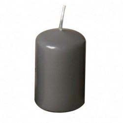 CANDELA MOCCOLO 80X47MM GRIGIO