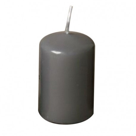 CANDELA MOCCOLO 80X47MM GRIGIO