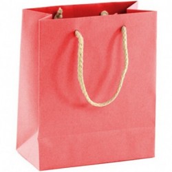 SHOPPER IN CARTA 24X35+24CM ROSSO M/