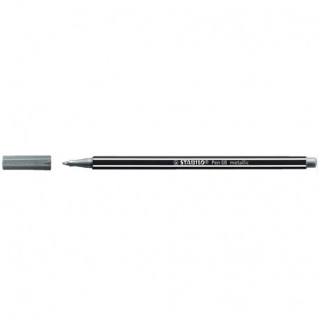 PENNARELLO STABILO PEN68 ARGENTO METAL