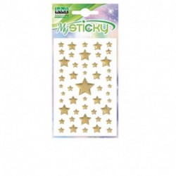 STELLE ADESIVE ORO GLITTER - 80550