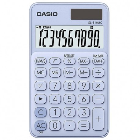 CALCOLATRICE CASIO 10 CIFRE AZZURRO