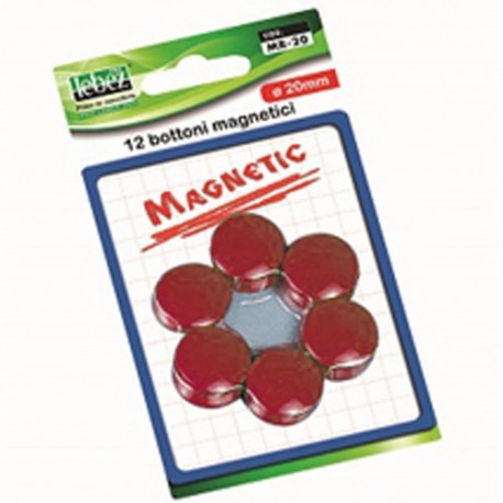 MAGNETI DIAM. 20MM ROSSO 12PZ - MR-20