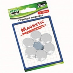 MAGNETI DIAM. 20MM BIANCO 12PZ - MR-20