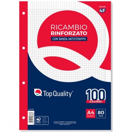 RICAMBIO TQ RINFORZATO 100GR 4F A4 F40