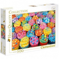 CLEM PUZZLE 500 HQC COLORFUL CUPCAKES -