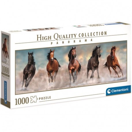 CLEM PUZZLE 1000 PANORAMA HQC HORSES -