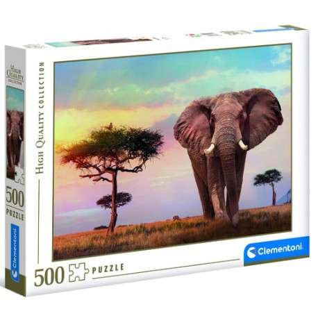 CLEM PUZZLE 500 HQC AFRICAN SUNSET -