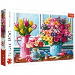 TRF PUZZLE 1500 VASI CON FIORI -