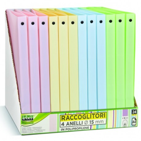 RACCOGLITORE D.15 4 ANELLI PASTEL -