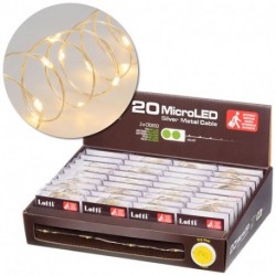 CATENA 20 MICROLED BIANCO CALDO D.1,5MM