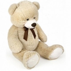 PELUCHE ORSO BEIGE FIOCCO 80CM - 25230