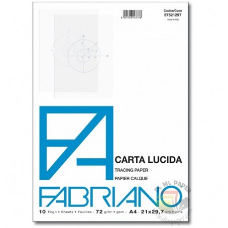 BLOCCO CARTA LUCIDA A4+ 82GR.10F.