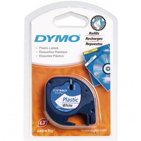 NASTRO DYMO LETRATAG 12X4 IN PLASTICA