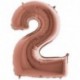 PALLONCINI MYLAR N°2 102CM ROSE G. 40"