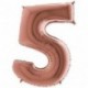 PALLONCINI MYLAR N°5 102CM ROSE G. 40"