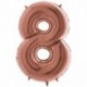 PALLONCINI MYLAR N°8 102CM ROSE G. 40"