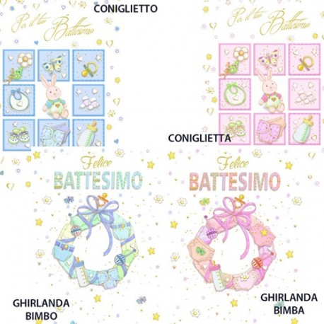BIGLIETTO FELICE BATTESIMO  -