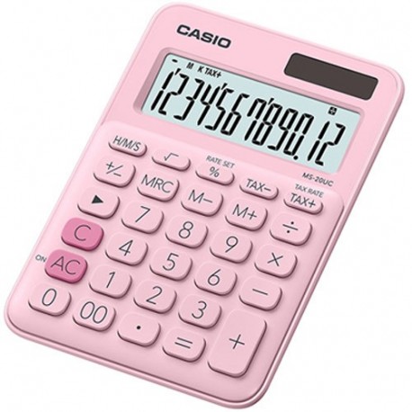 CALCOLATRICE CASIO 12 CIFRE ROSA