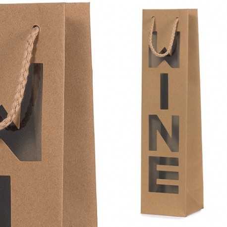 SHOPPER IN CARTA 9X37+8,5 VINO NATURE