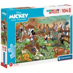 CLEM PUZZLE 104 MAXI MICKEY AND FRIENDS